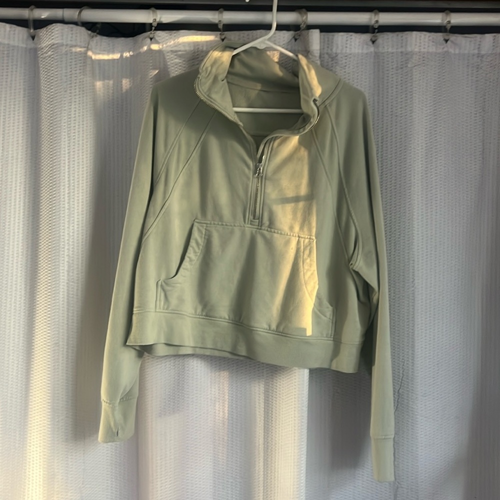 Small Green quarter zip